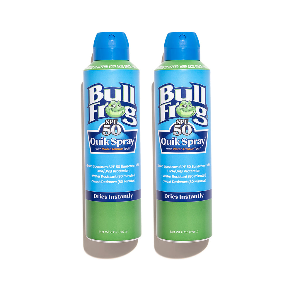 bullfrog spf 50 quik spray 2 pack
